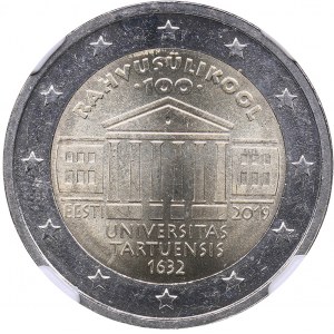 Estonia 2 euro 2019 - NGC MS 65