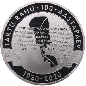 Estonia medal 2020 - Tartu Peace - NGC PF 69 ULTRA CAMEO