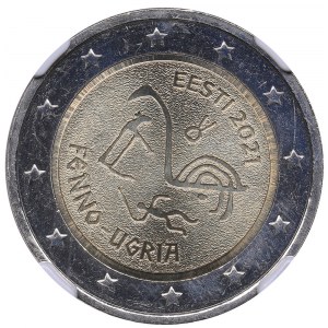 Estonia 2 euro 2021 - NGC MS 66