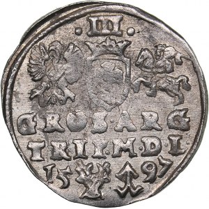 Lithuania - Wilno 3 grosz 1597 - Sigismund III (1587-1632)
