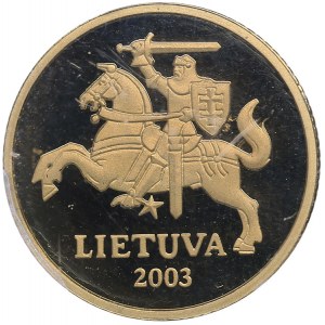 Lithuania 10 centu 2003 - PCGS PR67DCAM