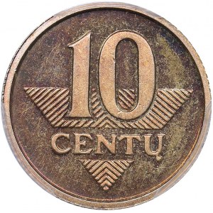 Lithuania 10 centu 2006 - PCGS PR64DCAM