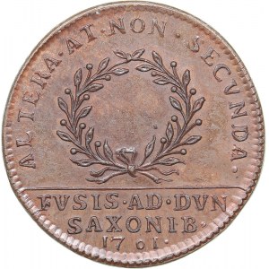 Sweden - Latvia medal Swedish victory over the combined Saxon-Polish and Russian armies near Riga on July 9, 1701.