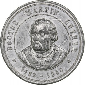 Latvia medal On the 400th birthday of Martin Luther. 1883