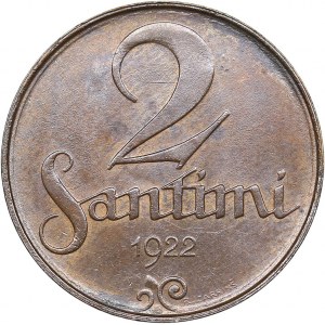 Latvia 2 santimi 1922