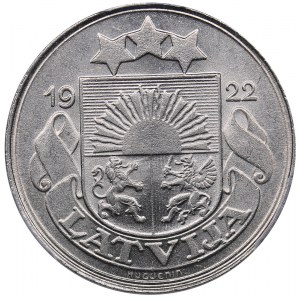 Latvia 50 santimu 1922 - PCGS MS64