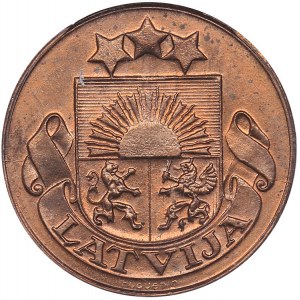 Latvia 1 santims 1924 - PCGS MS64RD