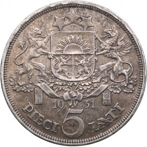 Latvia 5 lati 1931