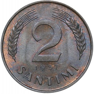 Latvia 2 santimi 1937