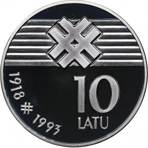 Latvia 10 latu 1993