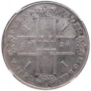 Russia Rouble 1724 - NGC VF Details