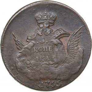 Russia 1 kopecks 1755 ММД