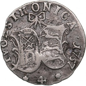 Russia - Livonia & Estonia 4 kopecks 1757