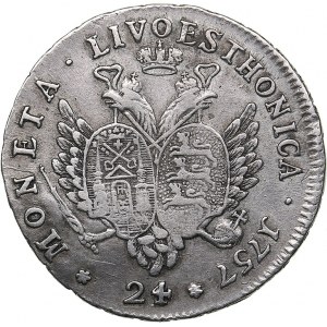 Russia - Livonia & Estonia 24 kopecks 1757
