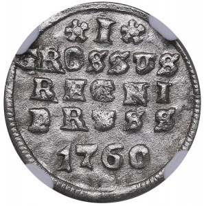 Russia - Prussia Groschen 1760 - NGC UNC Details