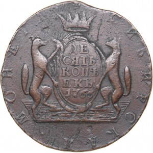 Russia - Siberia 10 kopecks 1766