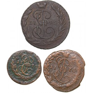 Russia Kopek 1795 EM, Denga 1770 EM, Polushka 1770 ЕМ (3)