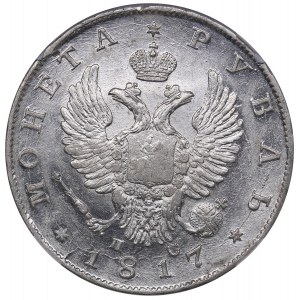 Russia Rouble 1817 СПБ-ПС - ННР MS61