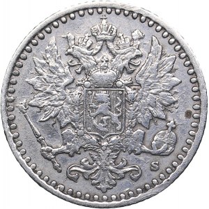 Russia - Grand Duchy of Finland 25 pennia 1865 S