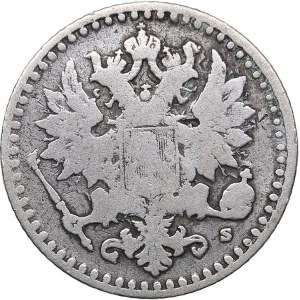 Russia - Grand Duchy of Finland 25 pennia 1865 S