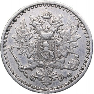 Russia - Grand Duchy of Finland 25 pennia 1866 S