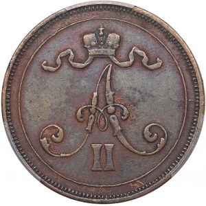 Russia - Grand Duchy of Finland 10 penniä 1875 - PCGS XF Details