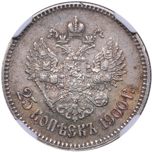 Russia 25 kopecks 1900 - NGC XF 45