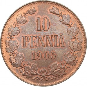 Russia - Grand Duchy of Finland 10 penniä 1905