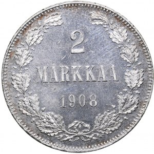 Russia - Grand Duchy of Finland 2 markkaa 1908