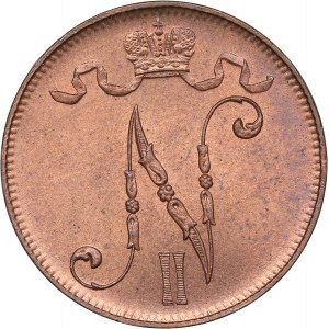 Russia - Grand Duchy of Finland 5 penniä 1908