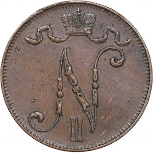 Russia - Grand Duchy of Finland 5 penniä 1910