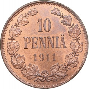 Russia - Grand Duchy of Finland 10 penniä 1911