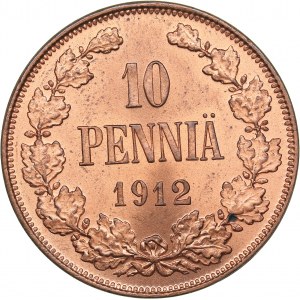 Russia - Grand Duchy of Finland 10 penniä 1912