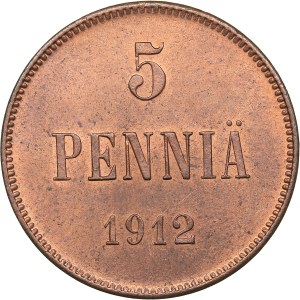 Russia - Grand Duchy of Finland 5 penniä 1912