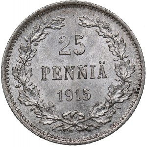 Russia - Grand Duchy of Finland 25 penniä 1915 S
