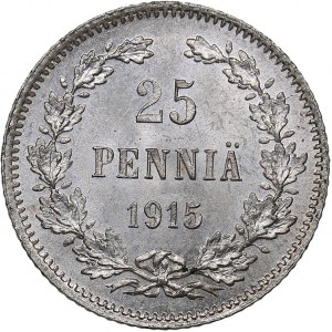 Russia - Grand Duchy of Finland 25 penniä 1915 S