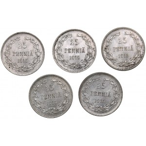 Russia - Grand Duchy of Finland 25 penniä 1915 S (5)