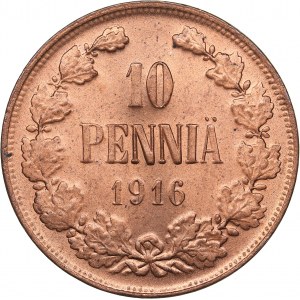 Russia - Grand Duchy of Finland 10 penniä 1916