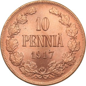 Russia - Grand Duchy of Finland 10 penniä 1917