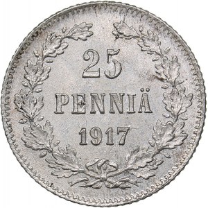 Russia - Grand Duchy of Finland 25 penniä 1917 S