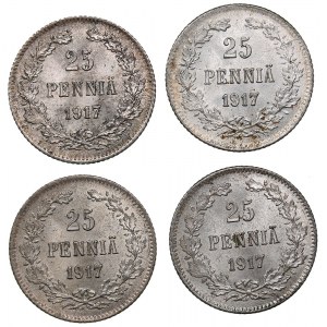 Russia - Grand Duchy of Finland 25 penniä 1917 S (4)