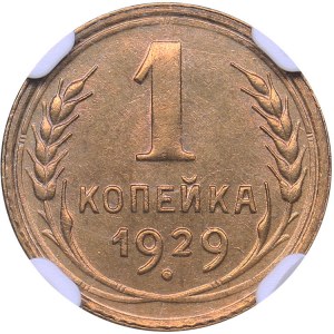 Russia - USSR 1 kopek 1929 - NGC MS 65