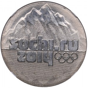 Russia 25 roubles 2014 - Sochi Olympics - NGC MINT ERROR MS 65