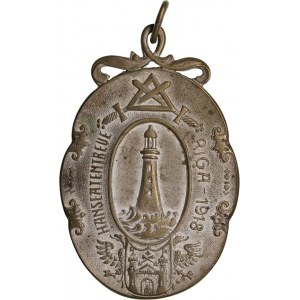 Latvia medal Hanseatentreue Riga - 1918