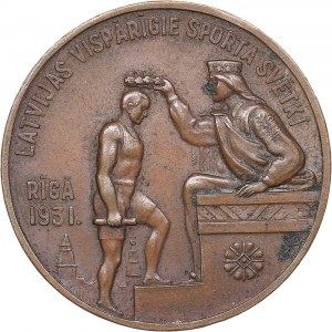 Latvia medal festival of general sports 1931