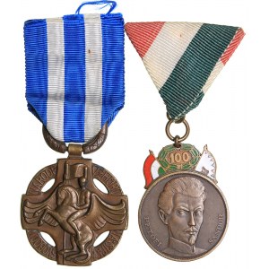 Hungary Centenary Medal of Petofi Sandor, Czechoslovakia medal For freedom 1914-1918 (2)