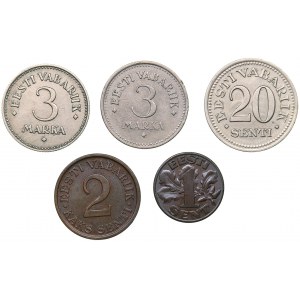 Estonia lot of coins (5)