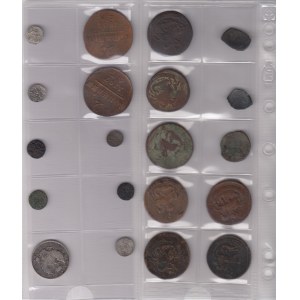 Coins of Russia, Byzantium, Lithuania, Livonia, Germany (20)