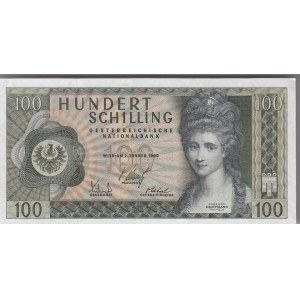 Austria 100 shillings 1969