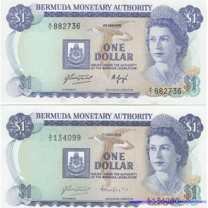 Bermuda 1 dollar 1975 & 1978